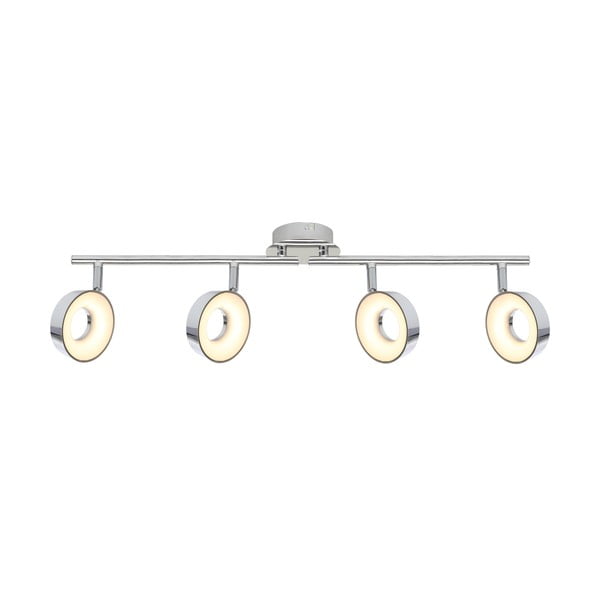 Spīdīgas sudraba krāsas LED griestu lampa 71x10 cm Isla – Candellux Lighting