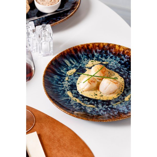 Brūns porcelāna šķīvis ø 27 cm Resto – BonBistro-image-1