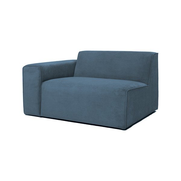 Zils velveta modulārais dīvāns (ar kreiso stūri) Sting – Scandic-image-1