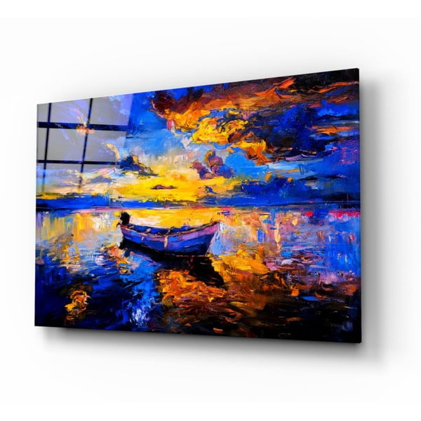 Stikla glezna Insigne Navy Blue Sunset, 72 x 46 cm