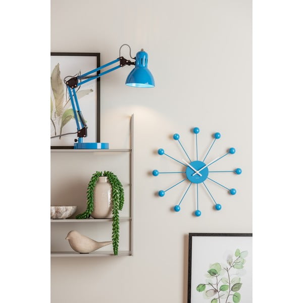 Gaiši zila galda lampa ar metāla abažūru (augstums 52 cm) Funky Hobby – Leitmotiv-image-1