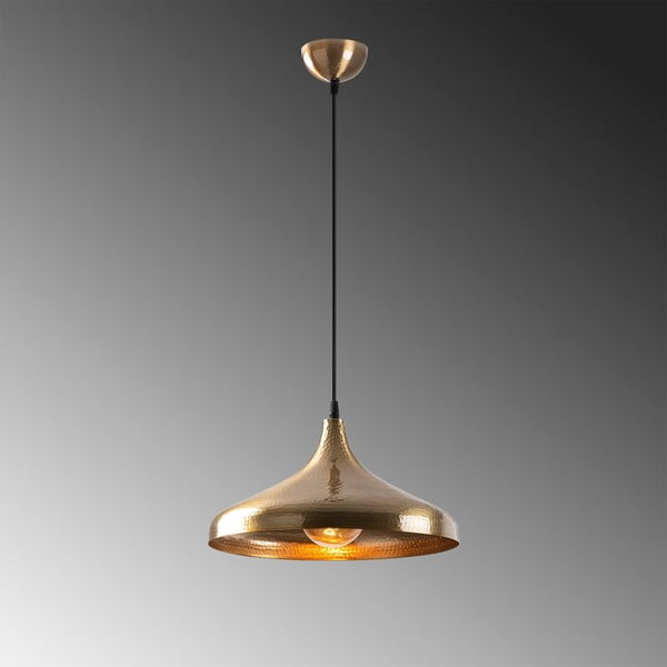 Bronzas krāsas piekaramā lampa ar metāla abažūru ø 36 cm Tattoo – Opviq lights-image-3