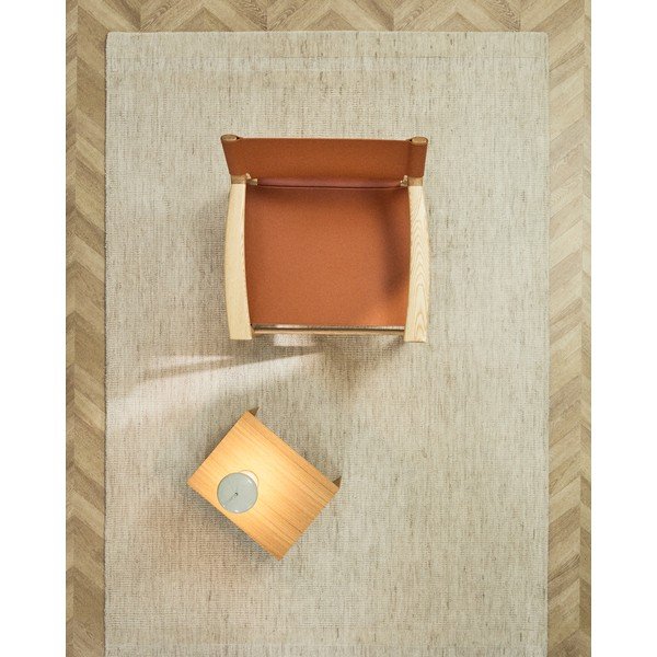 Krēmkrāsas ar rokām darināts vilnas paklājs 160x230 cm Dalena – Kave Home-image-1