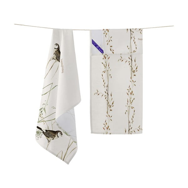 Kokvilnas trauku dvieļi (2 gab.) 50x70 cm Happy birds – Happy Friday-image-3