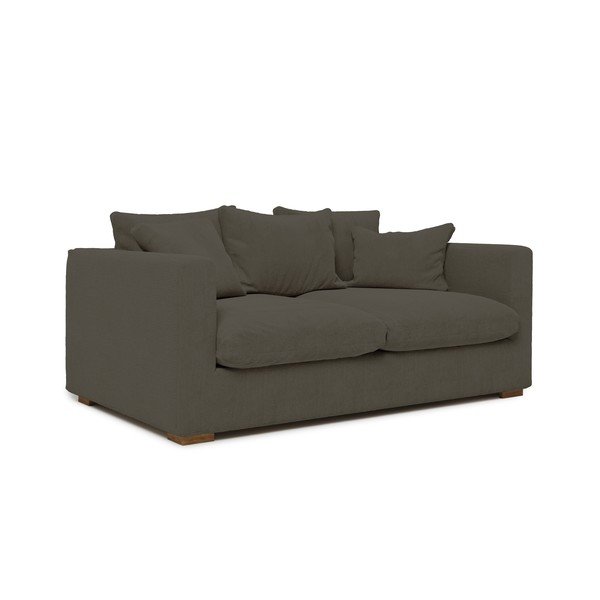 Tumši pelēks velveta dīvāns 175 cm Comfy – Scandic-image-1