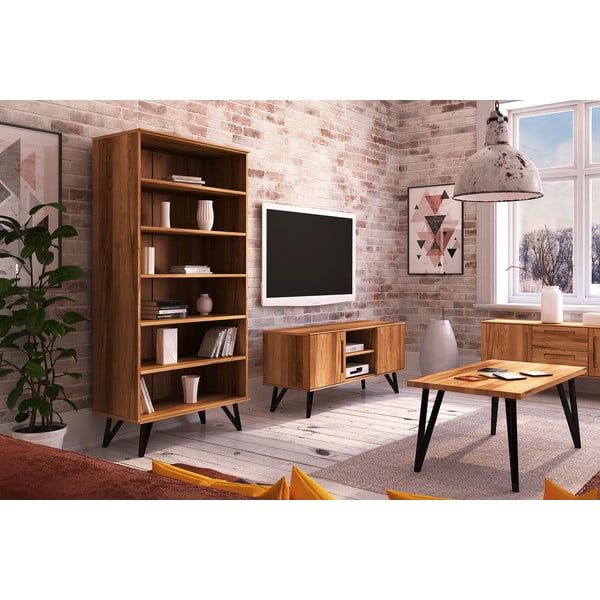 Dižskābarža koka grāmatplaukts 91x185 cm Golo – The Beds-image-4