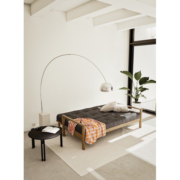 Melns priedes masīvkoka apaļš žurnālgaldiņš ø 60 cm Sticks – Karup Design-image-4