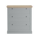 Pelēka augsta kumode 75x80 cm Binz – Støraa