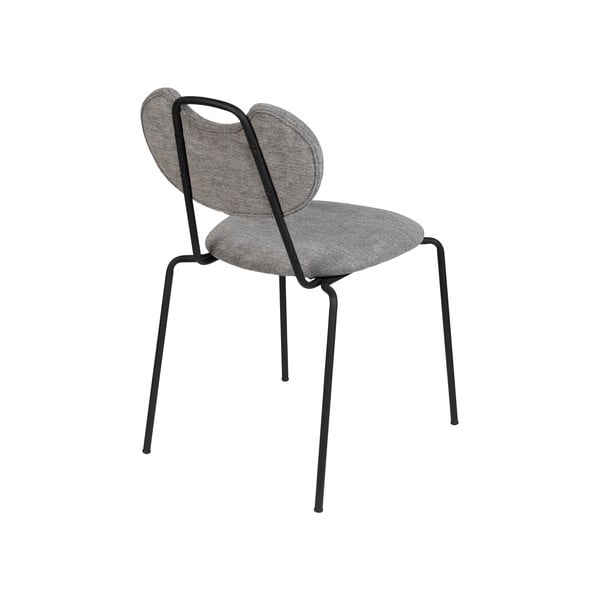 Pelēki ēdamistabas krēsli (2 gab.) Aspen – White Label-image-4