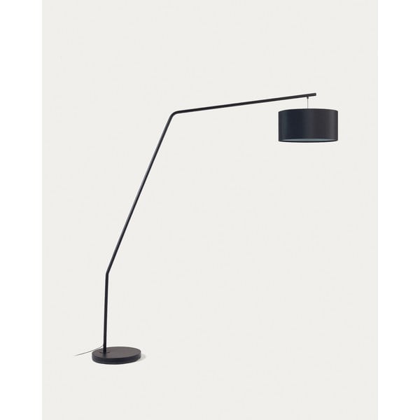 Melna stāvlampa ar auduma abažūru (augstums 221,5 cm) Ciana – Kave Home-image-3