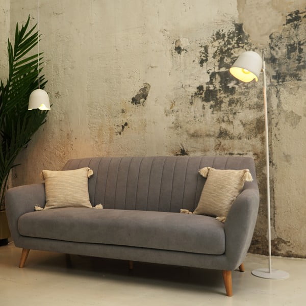 Balta stāvlampa SULION Paris, augstums 150 cm-image-1