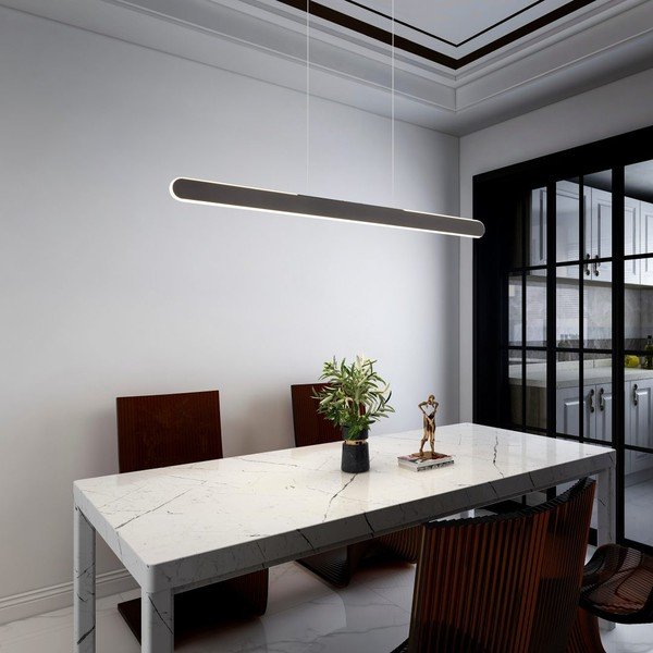 Melna LED piekaramā lampa Helios – Trio-image-1