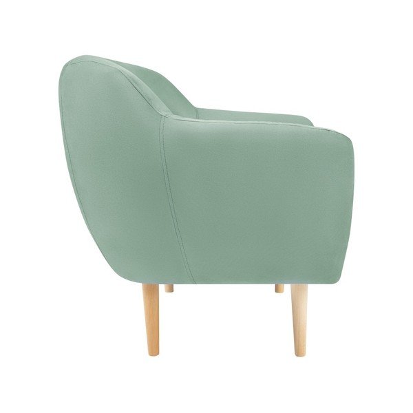 Piparmētru zaļš samta atpūtas krēsls Mazzini Sofas Sardaigne-image-3