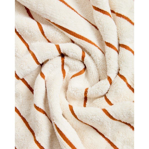 Oranžs/bēšs frotē kokvilnas dvielis 50x90 cm Dorane – Kave Home-image-3