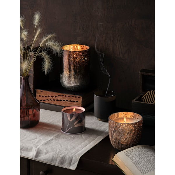 Aromātiskā sojas vaska svece degšanas laiks 50 h Woodfire – ILLUME x Bloomingville-image-1