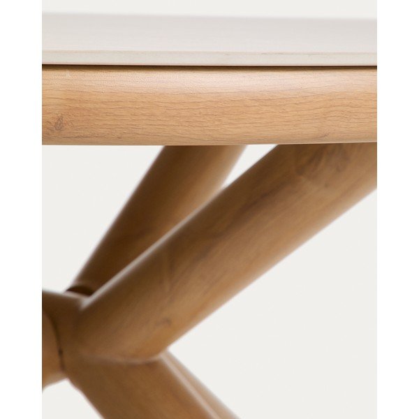 Apaļš dārza ēdamgalds ar keramikas virsmu ø 148 cm Mirtia – Kave Home-image-3