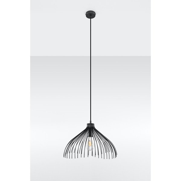 Melna griestu lampa Sollux Umea-image-1