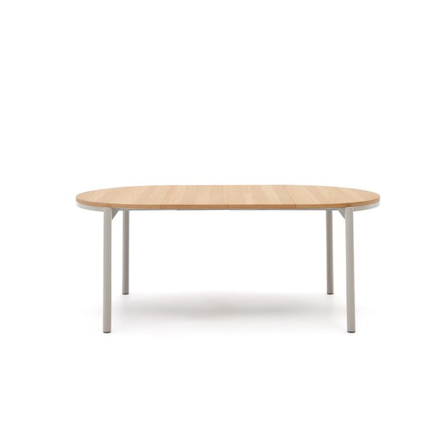 Apaļš izvelkams ēdamgalds ar ozolkoka imitāciju ø 120 cm Montuiri – Kave Home-image-2