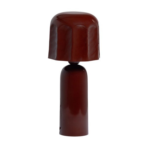 Brūna metāla galda lampa (augstums 39 cm) Lumira – WOOOD