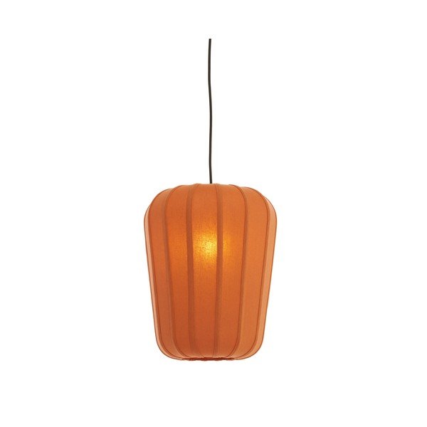 Terakotas oranža piekaramā lampa ar auduma abažūru ø 10 cm Bibury – Light & Living-image-1