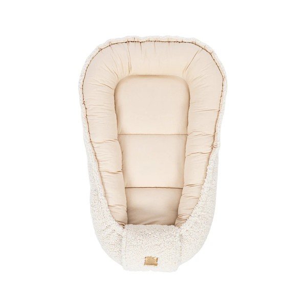 Bēša zīdaiņu ligzdiņa 55x83 cm – Meowbaby-image-1