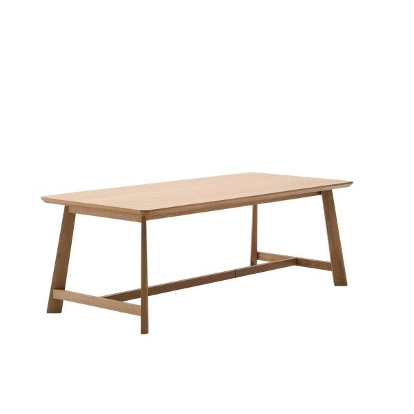 Ēdamgalds ar ozolkoka imitācijas galda virsmu 100x220 cm Idun – Kave Home
