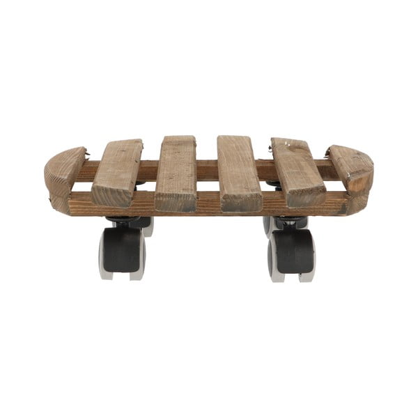 Koka pārvietojams puķu podu statīvs ø 29 cm (augstums 8 cm) Indoor – Esschert Design-image-2