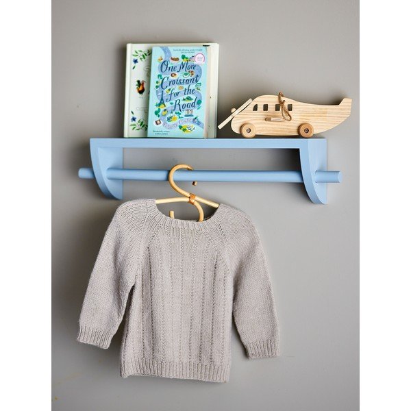 Zils paulonijas masīvkoka bērnu plauktiņš 60 cm Mingus – Bloomingville Mini-image-2
