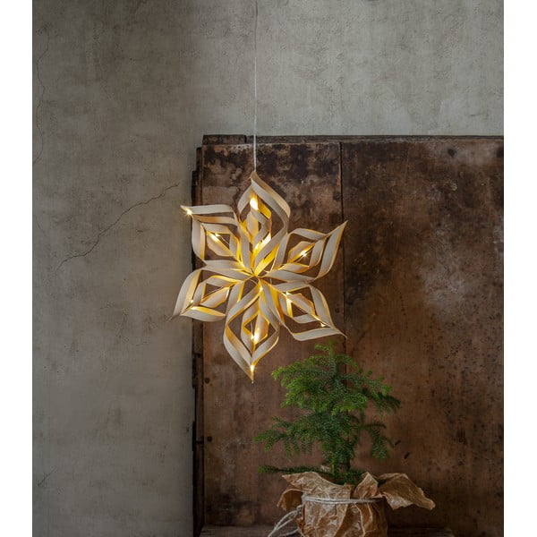 Zelta krāsas gaismas dekors ar Ziemassvētku motīvu Bella – Star Trading-image-3