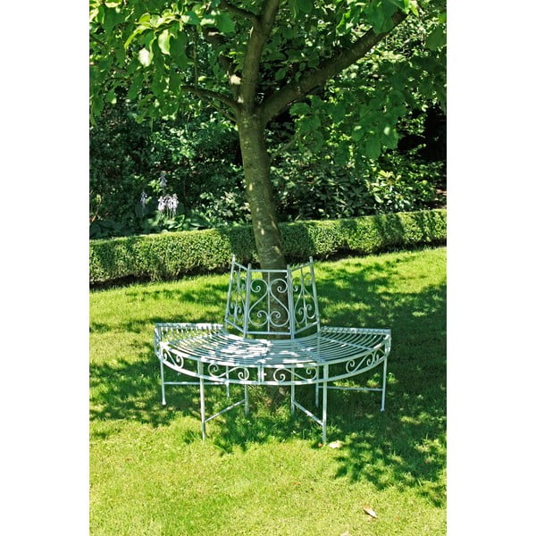 Balts metāla dārza sols Varda – Garden Pleasure-image-1