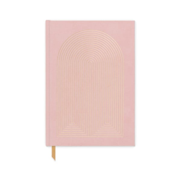 A5 izmēra dienasgrāmata 192 lappuses Dusty Pink – DesignWorks Ink