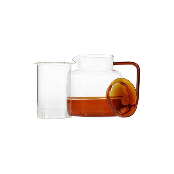 Dzintara dzeltena stikla tējkanna 950 ml Liv – ONA-image-2