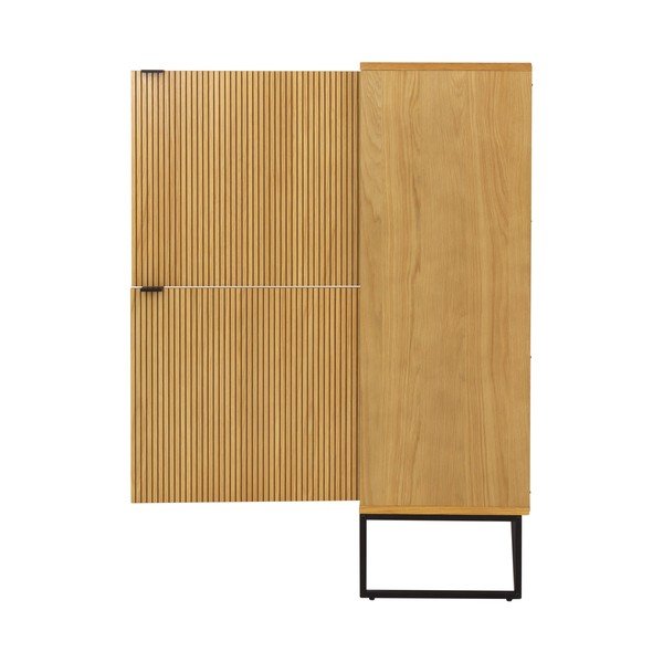 Dabīga toņa skapītis ar ozolkoka imitāciju 118x127 cm Bali – Tenzo-image-4