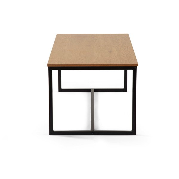 Dabīga toņa žurnālgaldiņš ar ozolkoka imitāciju 47x90 cm Norden – Bonami Essentials-image-3