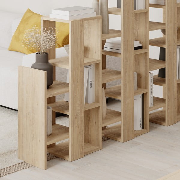 Dabīga toņa plaukts ar ozolkoka imitāciju 158x151 cm Anissa – Marckeric-image-4