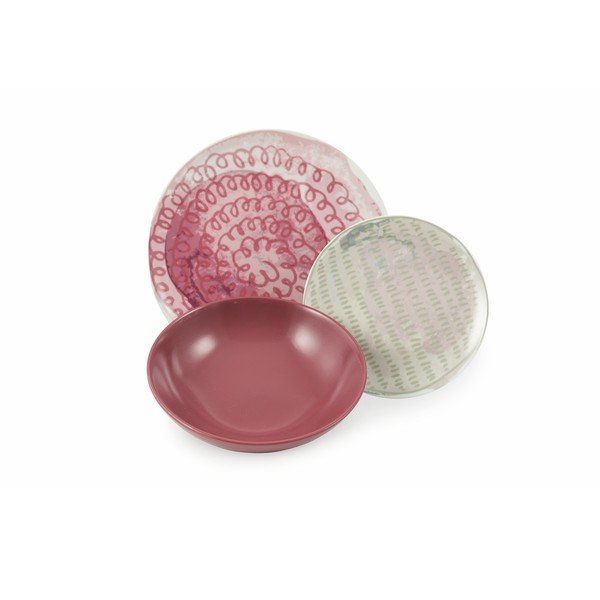 18 daļīgs porcelāna un keramikas šķīvju komplekts VDE Tivoli 1996 Aurora-image-4