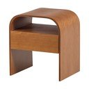 Dabīga toņa naktsskapītis ar plauktiem Momo – WOOOD