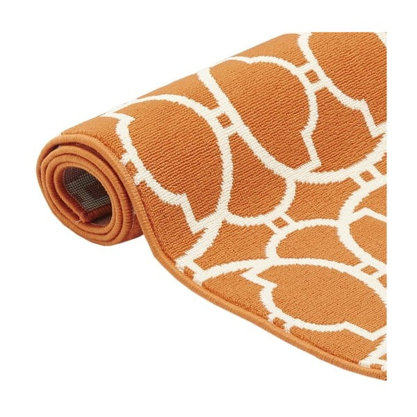 Oranžs āra paklājs Floorita Interlaced, 133 x 190 cm-image-3