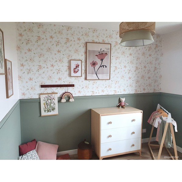 Bērnu tapetes 10 m x 50 cm Watercolour Flowers – Lilipinso-image-1