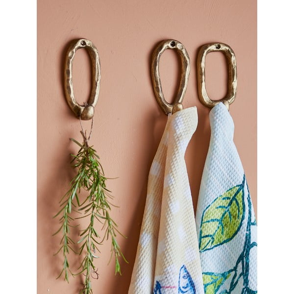 Zelta krāsas metāla āķi (3 gab.) Cias – Bloomingville-image-1