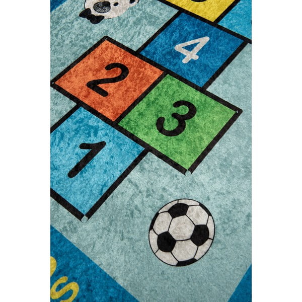 Zils bērnu neslīdošs paklājs Conceptum Hypnose Seksek, 200 x 290 cm-image-2