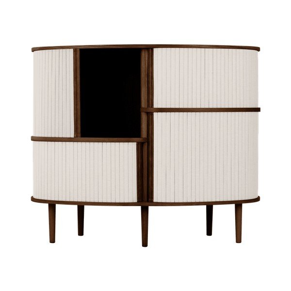 Brūns/bēšs skapītis ar ozolkoka imitāciju un bīdāmām durvīm 120x100x50 cm Audacious – UMAGE-image-2