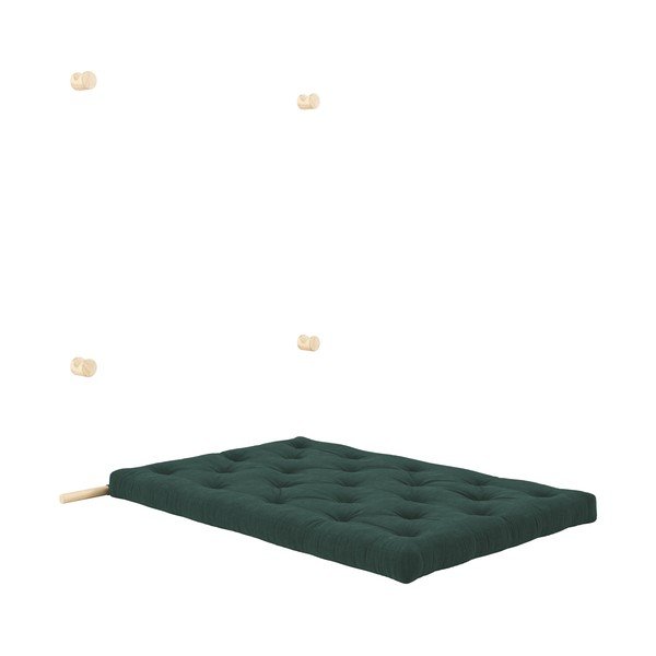 Tumši zaļš velveta salokāms dīvāns 135 cm Hooked – Karup Design-image-4