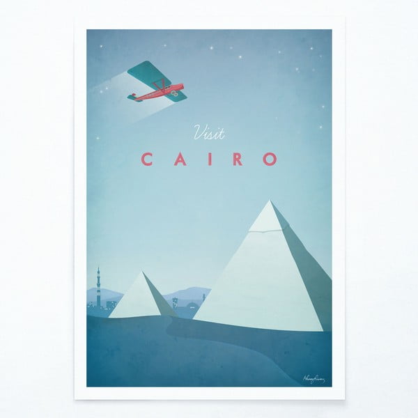 Plakāts Travelposter Cairo, 30 x 40 cm