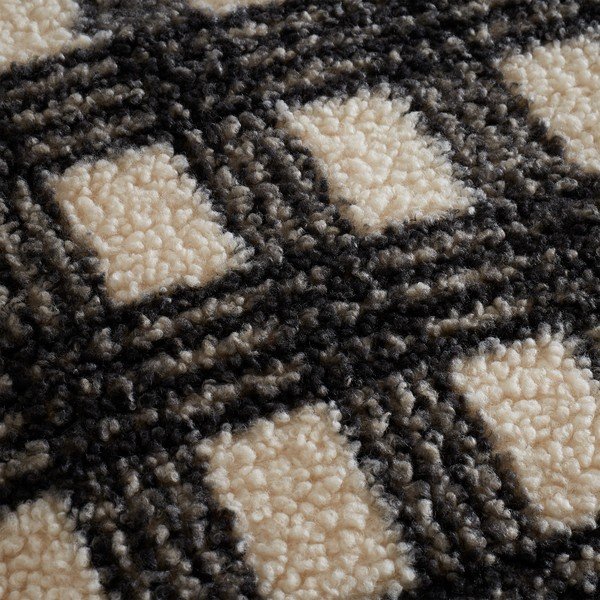 Melna/krēmkrāsas divvietīga mikroplīša gultas veļa 200x200 cm Cosy Borg Sherpa – Catherine Lansfield-image-3
