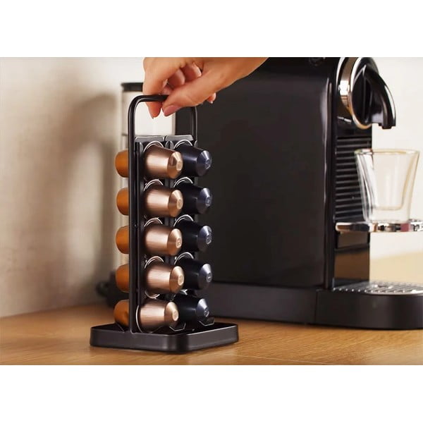 Melns kafijas kapsulu statīvs Online – Tescoma-image-1
