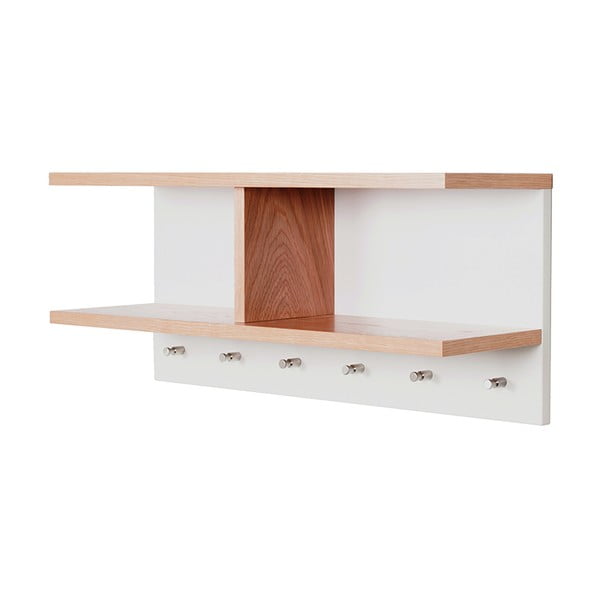 Sienas plaukts ar āķiem Woodman Northgate-image-3