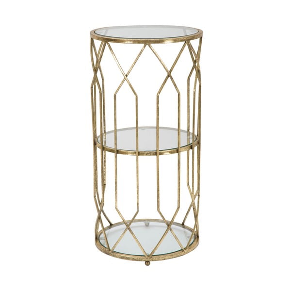 Apaļš sānu galdiņš ar stikla galda virsmu ø 35 cm Tunisi – Mauro Ferretti-image-3