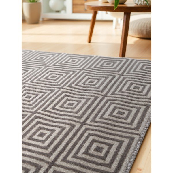 Pelēks celiņa paklājs 80x240 cm Perles Tourmaline – Elle Decoration-image-3