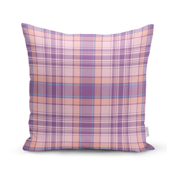 Rozā un purpursarkana dekoratīva spilvendrāna Minimalist Cushion Covers Flannel, 35 x 55 cm